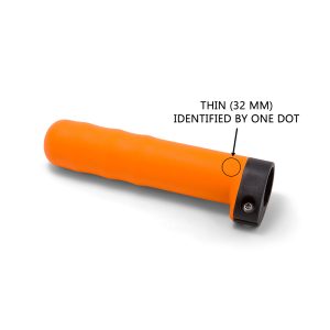 Oar Grip, Contoured Orange Rubber, Adjustable